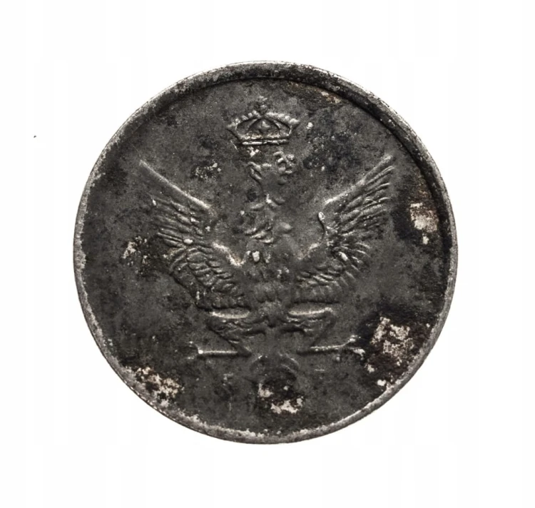 Królestwo Polskie, 1 fenig 1918, Stuttgart