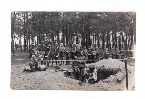 STARA FOTOGRAFIA - OBÓZ HARCERSKI, SIELINKO / OPALENICA 1930
