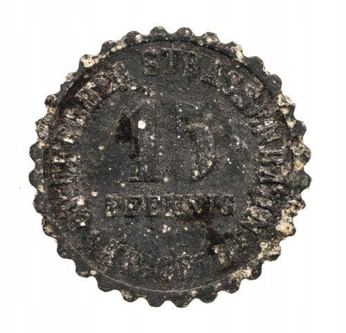 Niemcy - Miasto Krefeld, żeton 15 fenigów, 1917 rok.
