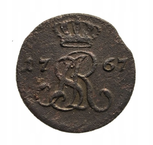 Polska, Stanisław August Poniatowski, półgrosz 1767, Warszawa