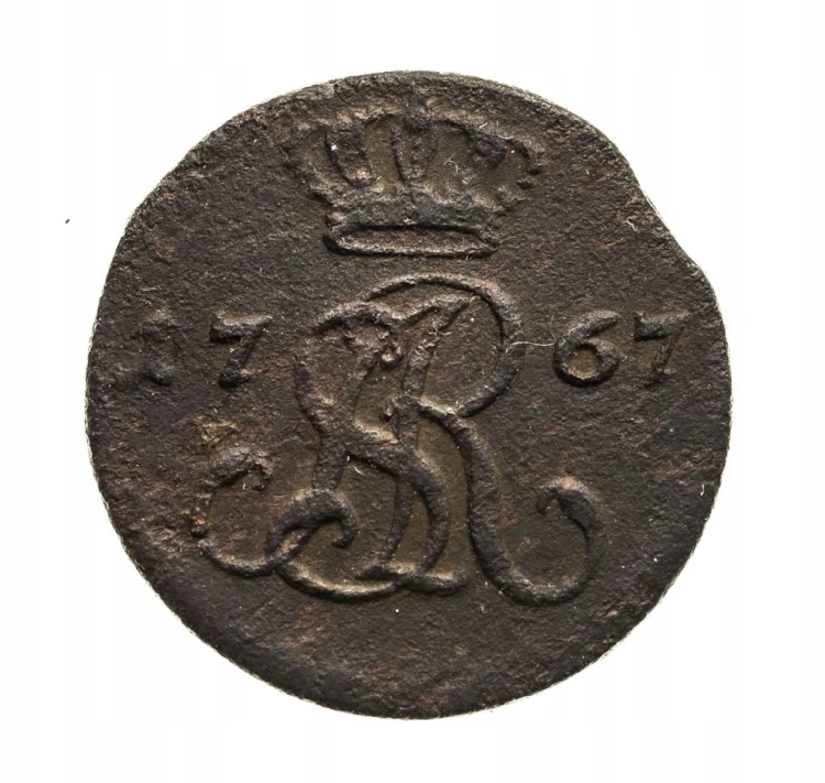 Polska, Stanisław August Poniatowski, półgrosz 1767, Warszawa