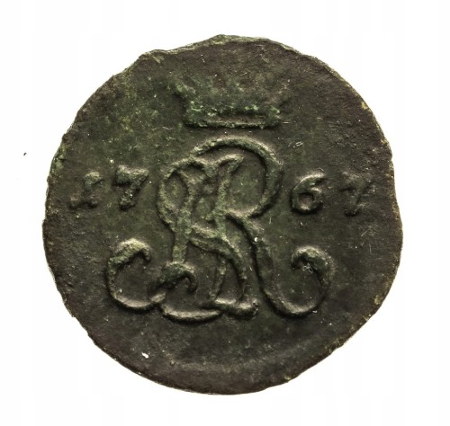 Polska, Stanisław August Poniatowski, półgrosz 1767, Warszawa