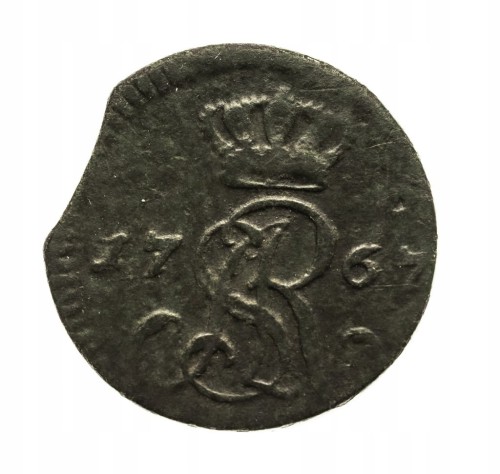 Polska, Stanisław August Poniatowski, półgrosz 1767, Warszawa