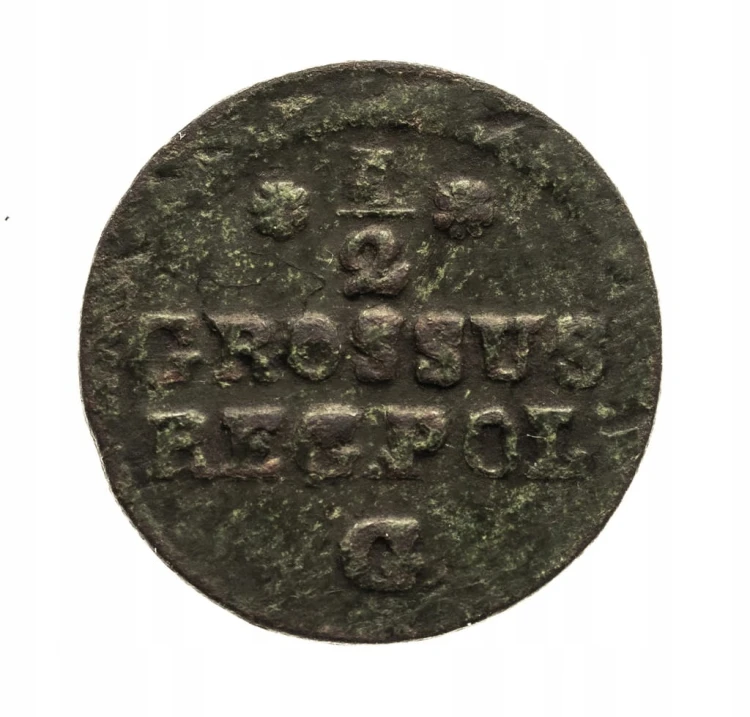 Polska, Stanisław August Poniatowski, półgrosz 1767, Warszawa