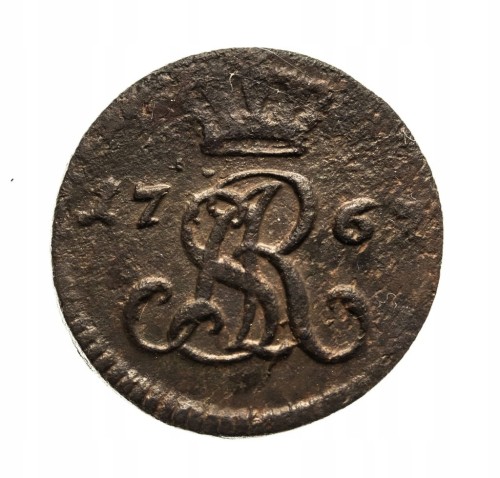 Polska, Stanisław August Poniatowski, półgrosz 1767, Warszawa