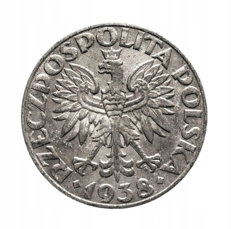Polska, Generalna Gubernia, 50 groszy 1938, Warszawa, żelazo niklowane