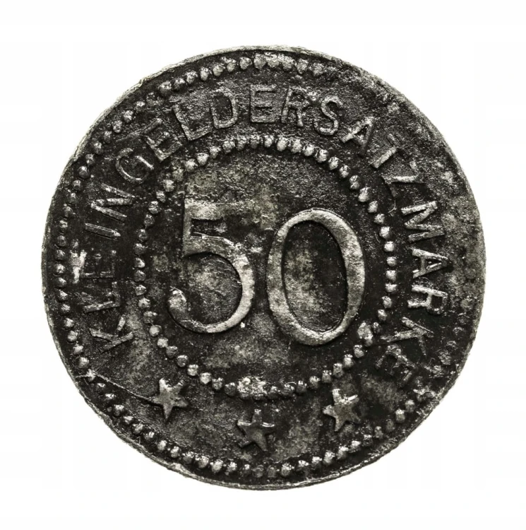 Wielkopolska, Gostyń, 50 fenigów 1917, cynk