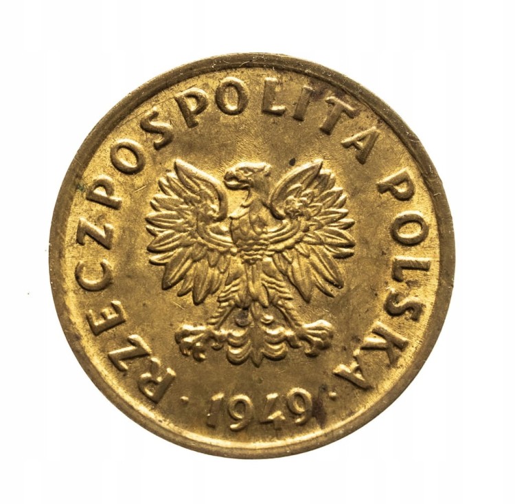 PRL (1944-1989), 5 groszy 1949 brąz