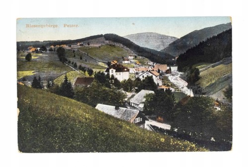 PEC POD ŚNIEŻKĄ, CZECHY - PANORAMA MIASTA POCZ. XX W.