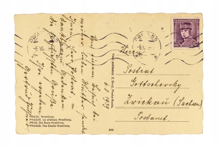 PRAGA, CZECHY - HRADCZANY / ZWICKAU 1939