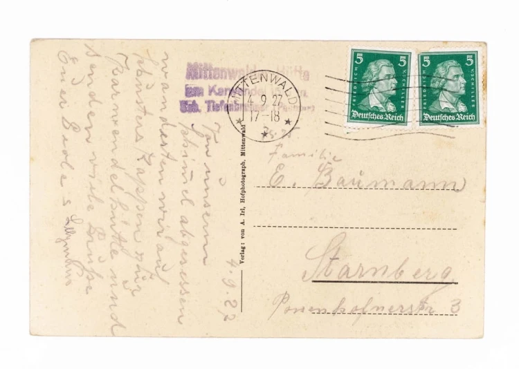 MITTENWALD, NIEMCY - SCHRONISKO, GÓRY KARWENDEL / STARNBERG 1927
