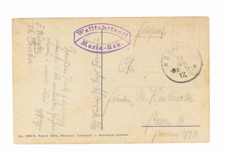 BAWARIA, NIEMCY - KLASZTOR MARIA ECK, GÓRY / POZNAŃ 1917