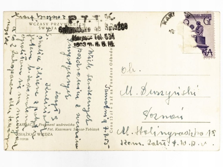 KARPACZ - FRAGMENT UZDROWISKA 1955 PRL SFOS