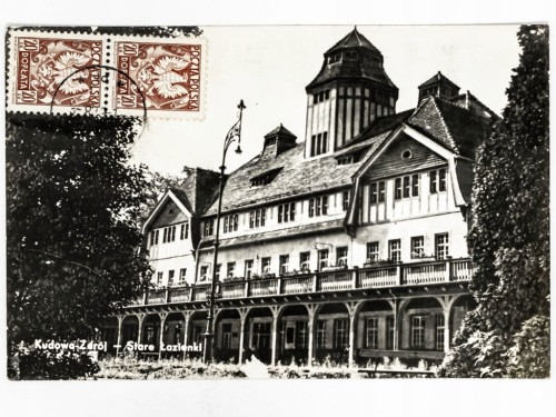 KUDOWA-ZDRÓJ - ZAKŁAD PRZYRODOLECZNICZY STARE ŁAZIENKI LATA 60. PRL