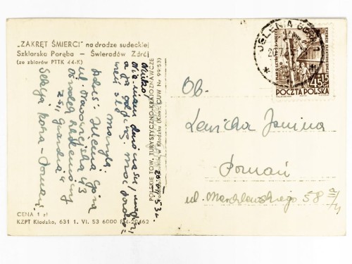 SZKLARSKA PORĘBA - ZAKRĘT ŚMIERCI 1953 PRL