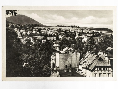 SZCZAWNO-ZDRÓJ - PANORAMA Z WIDOKIEM NA CHEŁMIEC 1953 PRL SFOS
