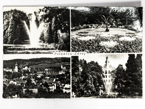 POLANICA-ZDRÓJ - PARK ZDROJOWY, PANORAMA MIASTA, WIELKA PIENIAWA 1973 PRL