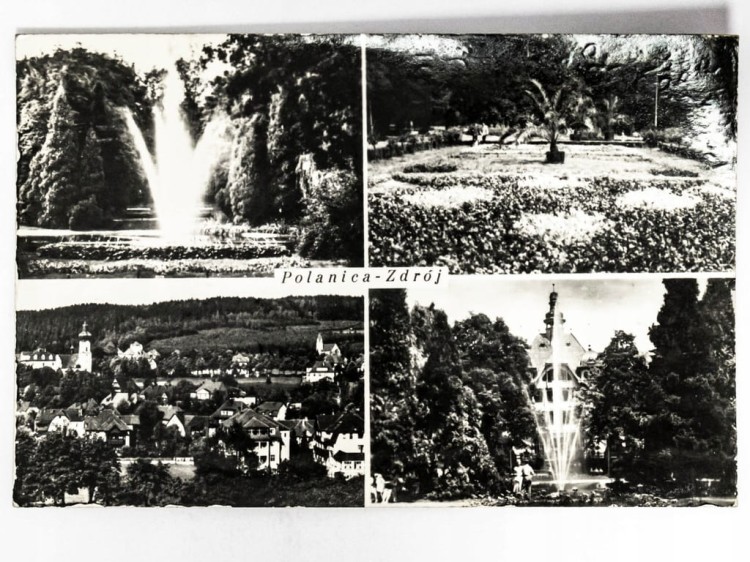 POLANICA-ZDRÓJ - PARK ZDROJOWY, PANORAMA MIASTA, WIELKA PIENIAWA 1973 PRL