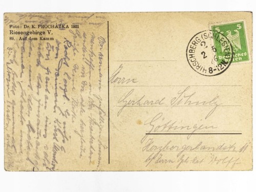 KARKONOSZE - GRZBIET GÓRSKI 1926 REPUBLIKA WEIMARSKA