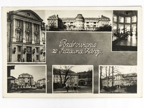 SZCZAWNO-ZDRÓJ - DOM ZDROJOWY, DOM FWP ERA, SANATORIA NR 4 I 3 1958 PRL