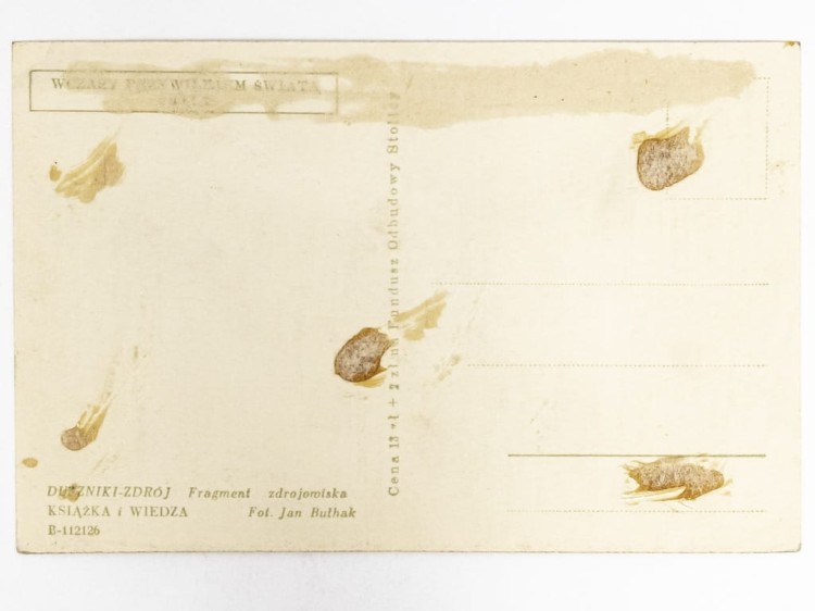 DUSZNIKI-ZDRÓJ - FRAGMENT UZDROWISKA LATA 50. / 60. PRL SFOS