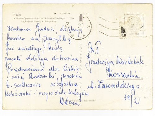 BYTOM - IV LICEUM OGÓLNOKSZTAŁCĄCE IM. BOLESŁAWA CHROBREGO LATA 70. PRL