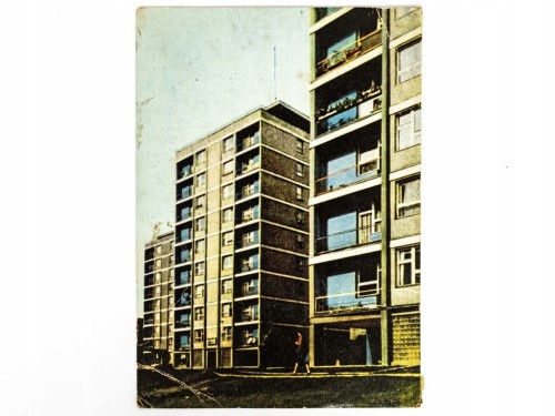 KATOWICE - PUNKTOWIEC WIEŻOWIEC NA OSIEDLU KOSZUTKA 1962 PRL