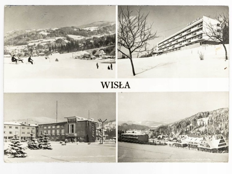 WISŁA - PANORAMA, DOMY WYPOCZYNKOWE RELAKS, HUTNIK I GAZOWNIK 1976 PRL