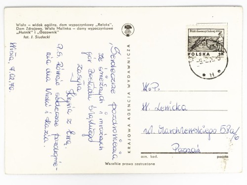 WISŁA - PANORAMA, DOMY WYPOCZYNKOWE RELAKS, HUTNIK I GAZOWNIK 1976 PRL