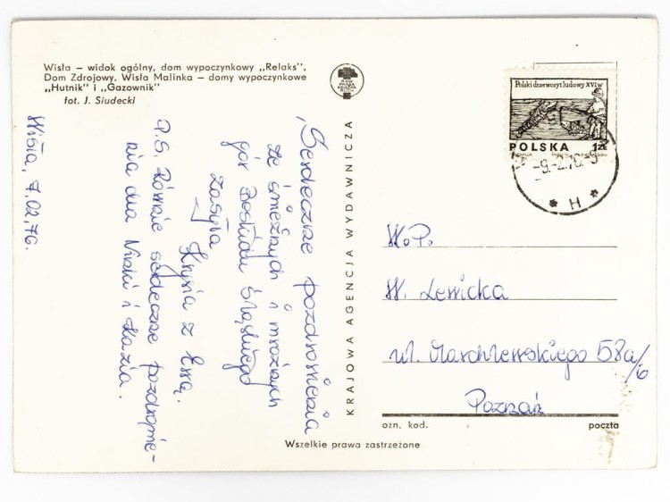 WISŁA - PANORAMA, DOMY WYPOCZYNKOWE RELAKS, HUTNIK I GAZOWNIK 1976 PRL