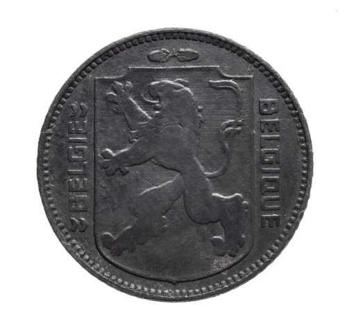 Belgia 1 frank, 1946, Legenda „BELGIQUE - BELGIE”