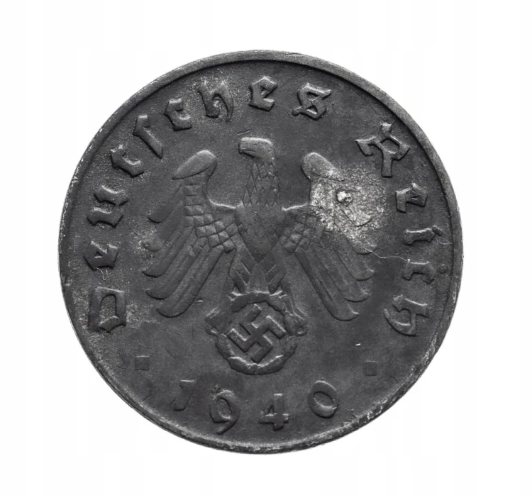Niemcy, III Rzesza, 10 Reichspfennig 1940 D, Monachium.