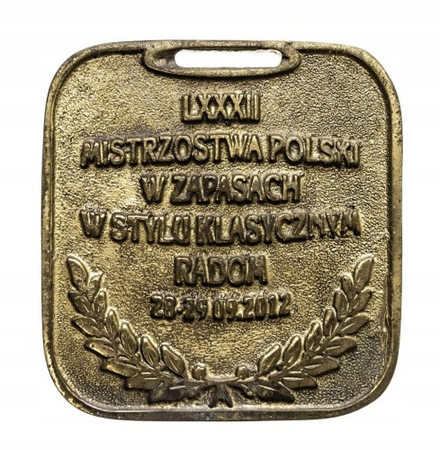 MEDAL 82 MISTRZOSTWA POLSKI W ZAPASACH W STYLU KLASYCZNYM, RADOM 2012