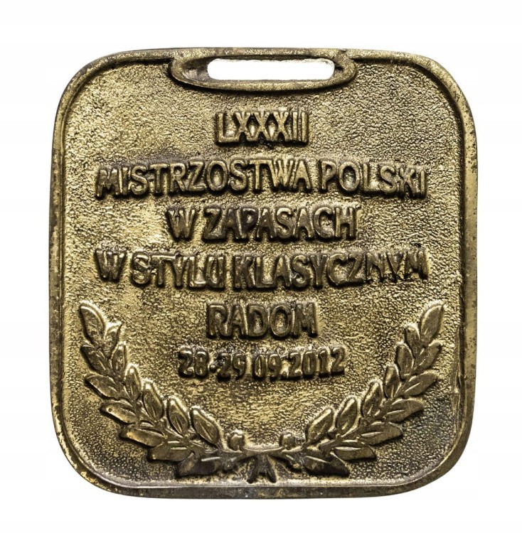 MEDAL 82 MISTRZOSTWA POLSKI W ZAPASACH W STYLU KLASYCZNYM, RADOM 2012