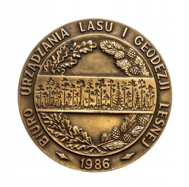 MEDAL BIURO URZĄDZANIA LASU I GEODEZJI LEŚNEJ 1986