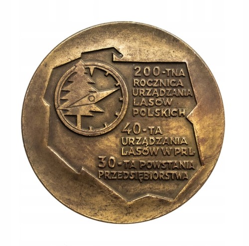 MEDAL BIURO URZĄDZANIA LASU I GEODEZJI LEŚNEJ 1986