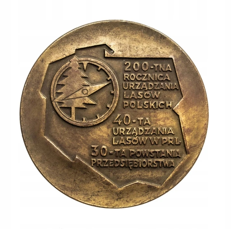 MEDAL BIURO URZĄDZANIA LASU I GEODEZJI LEŚNEJ 1986
