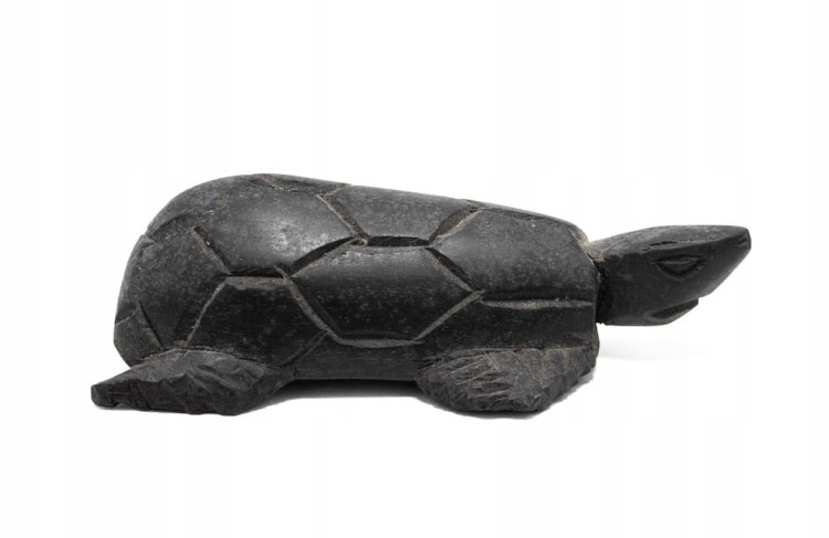 STARA DREWNIANA FIGURKA ŻÓŁW