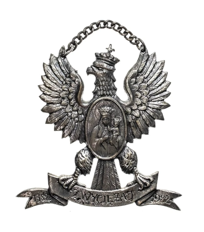 ORZEŁ PATRIOTYCZNY Z MATKĄ BOSKĄ CZĘSTOCHOWSKĄ, ZWYCIĘŻAJ 1382-1982