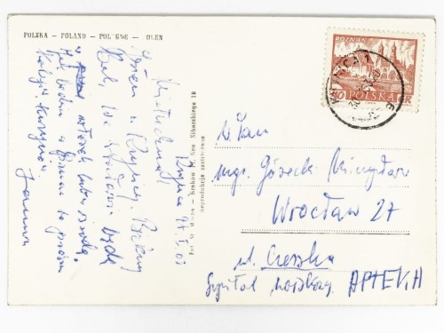 KRYNICA-ZDRÓJ - PANORAMA Z WIDOKIEM NA SANATORIUM LWIGRÓD 1963 PRL
