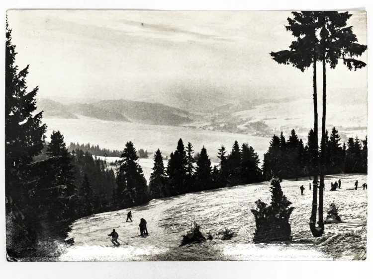 KRYNICA-ZDRÓJ - STOK NARCIARSKI NA GÓRZE PARKOWEJ 1971 PRL