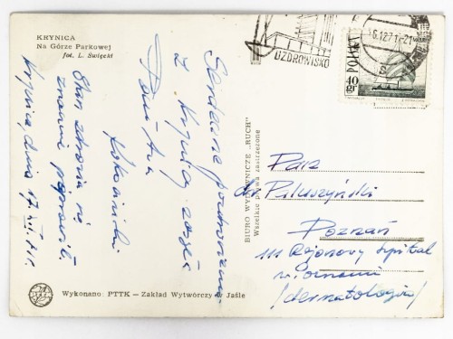 KRYNICA-ZDRÓJ - STOK NARCIARSKI NA GÓRZE PARKOWEJ 1971 PRL