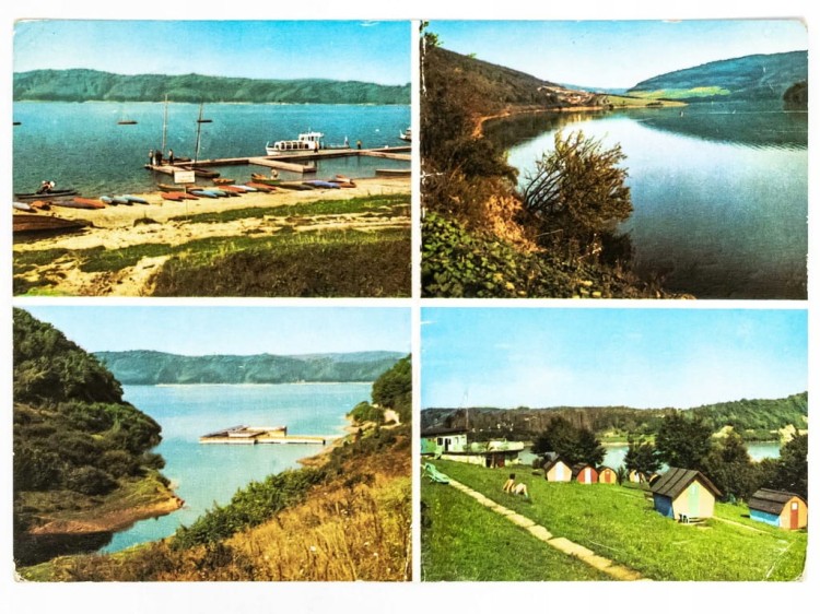 BIESZCZADY - ZALEW SOLIŃSKI ZALEW MYCZKOWSKI KEMPING W MYCZKOWCACH 1972 PRL