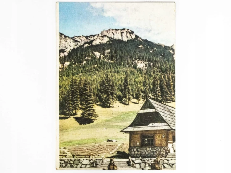 TATRY - GOSPODA PTTK NA HALI PISANEJ W DOLINIE KOŚCIELISKIEJ 1966 PRL