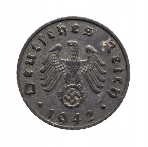 Niemcy, III Rzesza, 5 Reichspfennig 1942 A, Berlin.