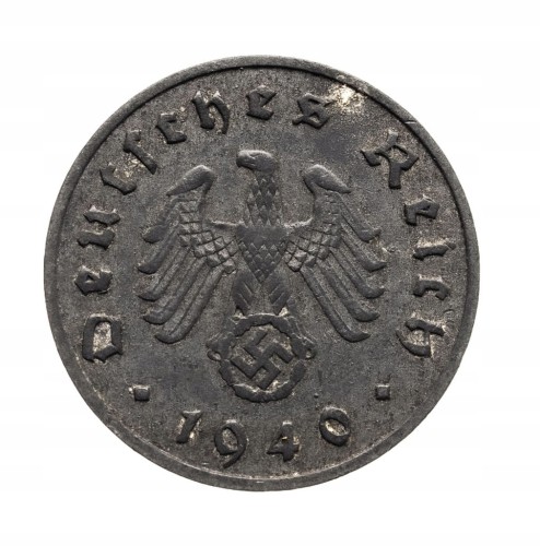 Niemcy, III Rzesza, 10 Reichspfennig 1940 A, Berlin.