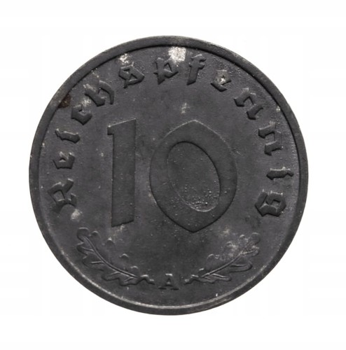 Niemcy, III Rzesza, 10 Reichspfennig 1944 A, Berlin.