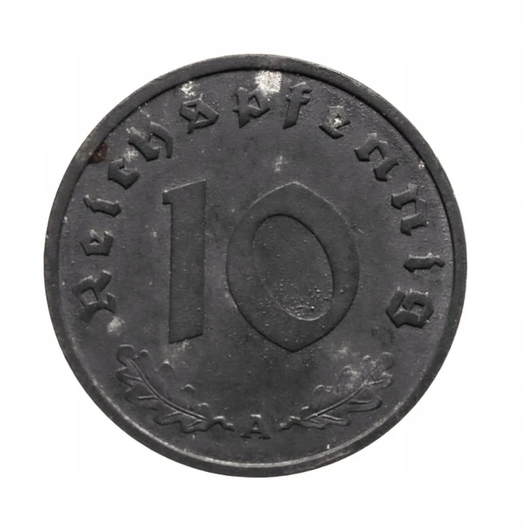 Niemcy, III Rzesza, 10 Reichspfennig 1944 A, Berlin.