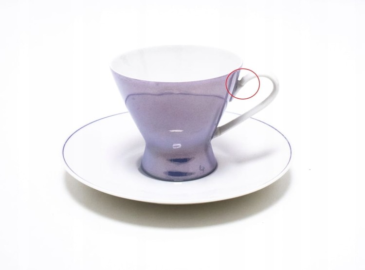 ZESTAW STAREJ PORCELANY, FILIŻANKA I PODSTAWEK ROSENTHAL