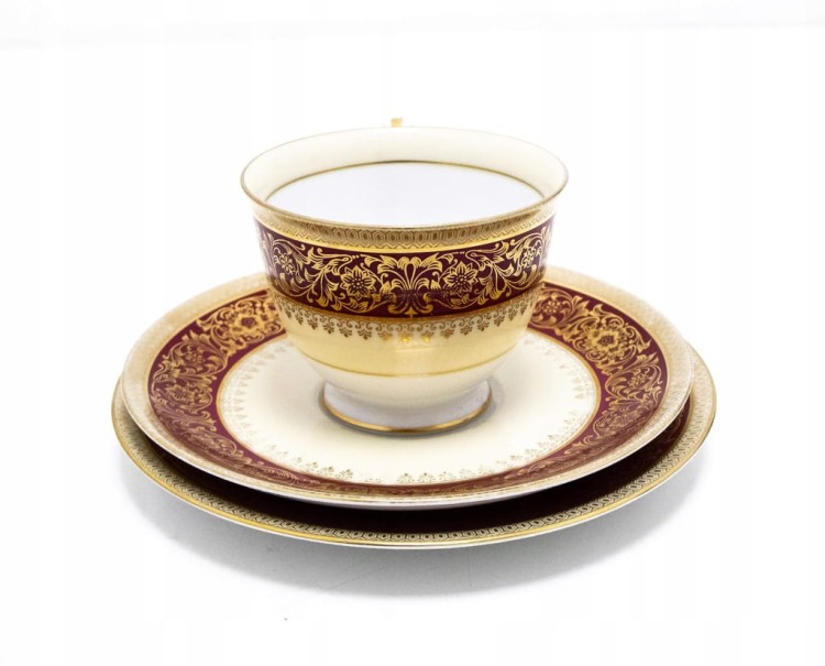 ZESTAW STAREJ PORCELANY, TRIO NORITAKE